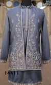 Grey Color Outluk Vol 144 Designer Heavy Armani Mens Indo Western14411
