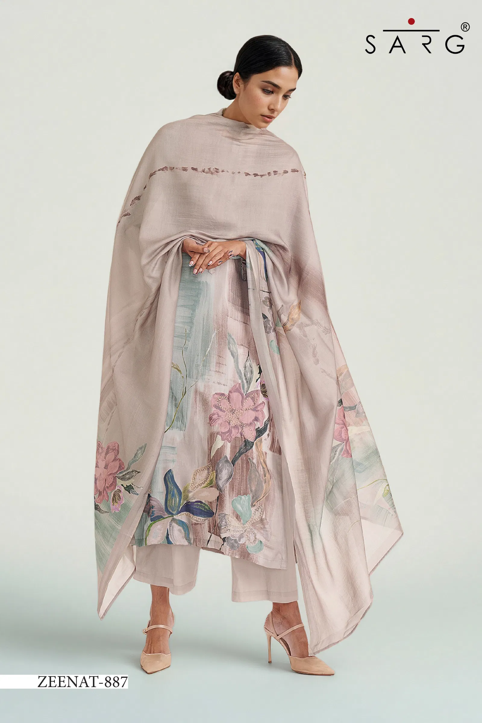 Zeenat By Sarg Lawn Cotton Printed Dress Material Suppliers In India