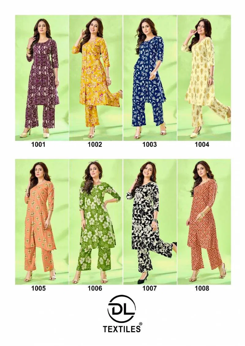 A Line Vol 1 By Dl Casual Wear Cotton Printed Co Ord Sets Suppliers In India
