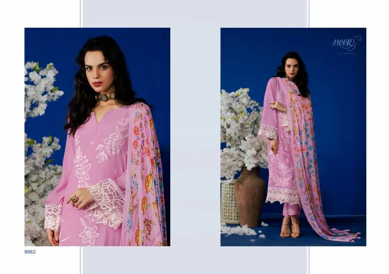 Heer Florus By Kimora Maslin Embroidered Salwar Suits Wholesale Price In Surat