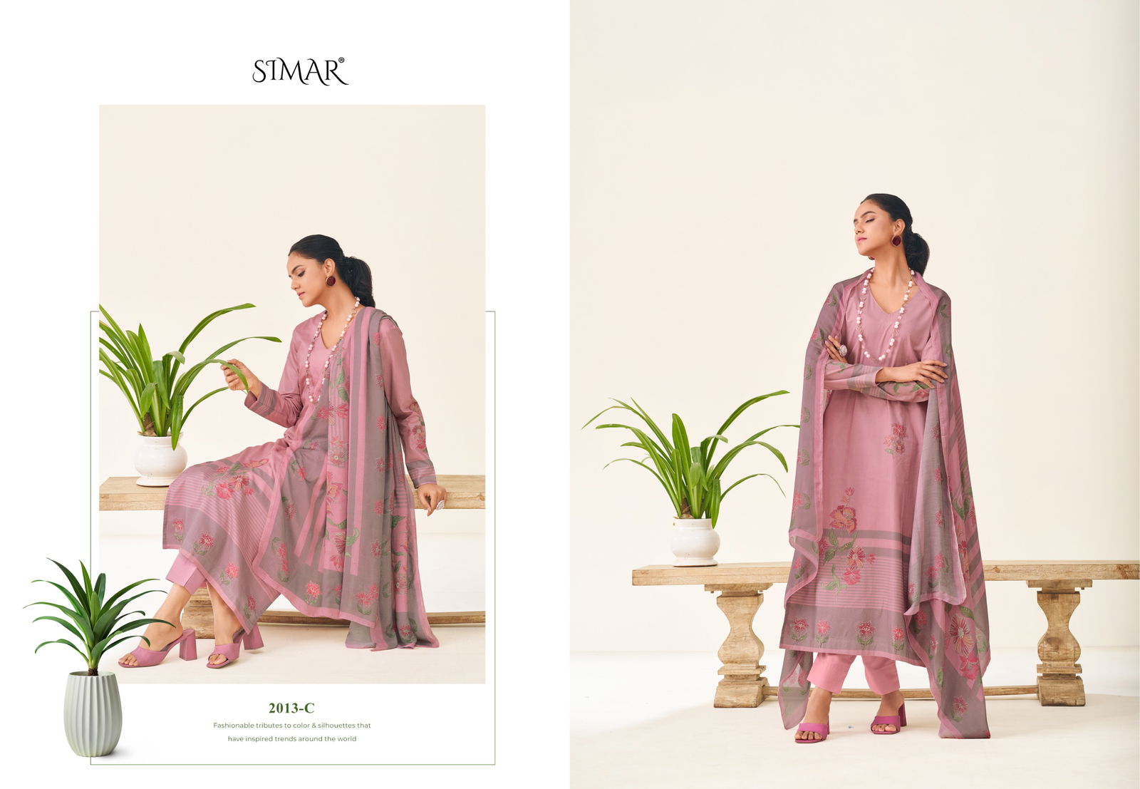 Madhavi By Glossy Lawn Cotton Printed Dress Material Wholesalers In Delhi