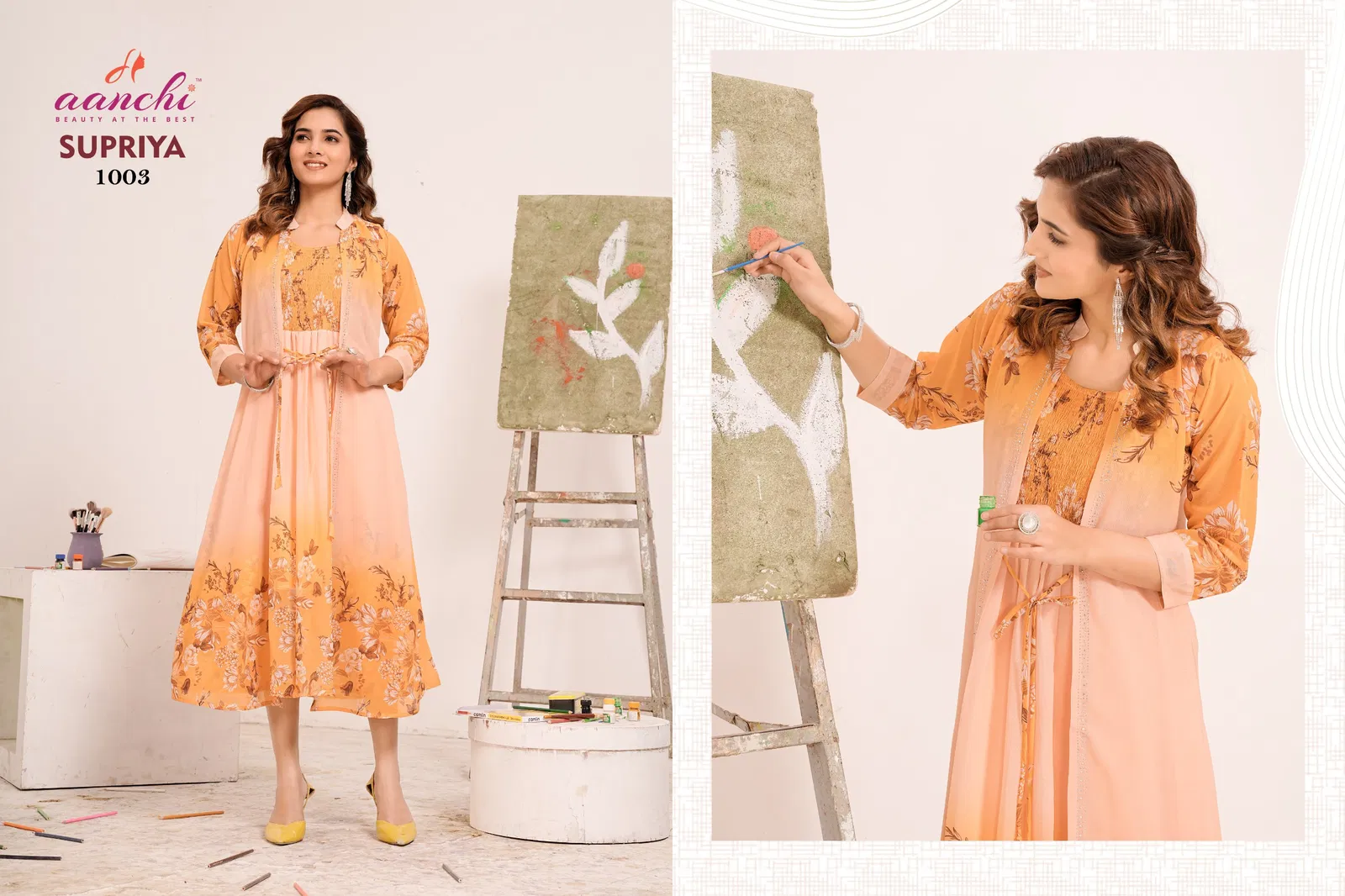 Supriya By Aanchi Fancy Fabric Flair Wholesale Kurti Suppliers In Mumbai