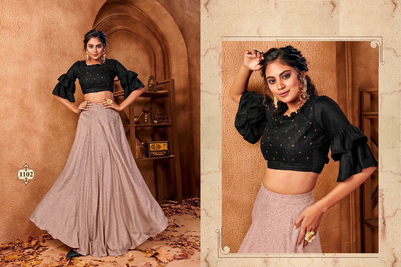 Zaira Latest Designer Party Wear Top With Skirt Collection 