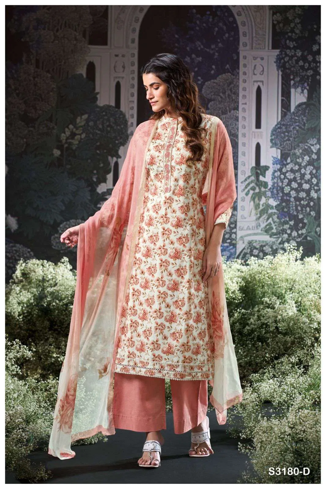 Brita By Ganga Cotton Printed Embroidery Wholesale Salwar Suit In India