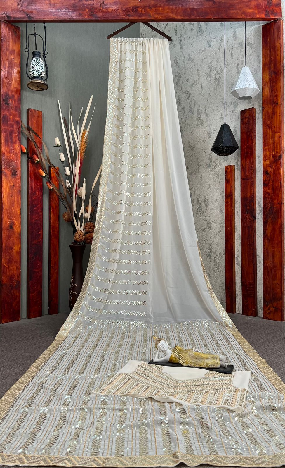 LG 1582 Sequence Embroidery Party Wear Sarees Catalog