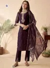 KF 5119 Kalaai Chanderi Embroidery Kurti With Bottom Dupatta Exporters In India