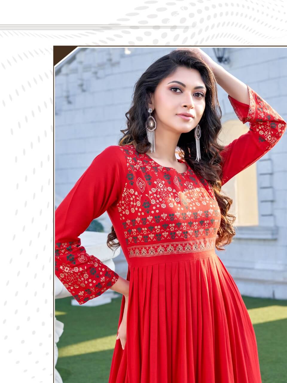 Bonie Senorita 2 Heavy Wedding Wear Rayon Long Designer Anarkali Kurti Collection