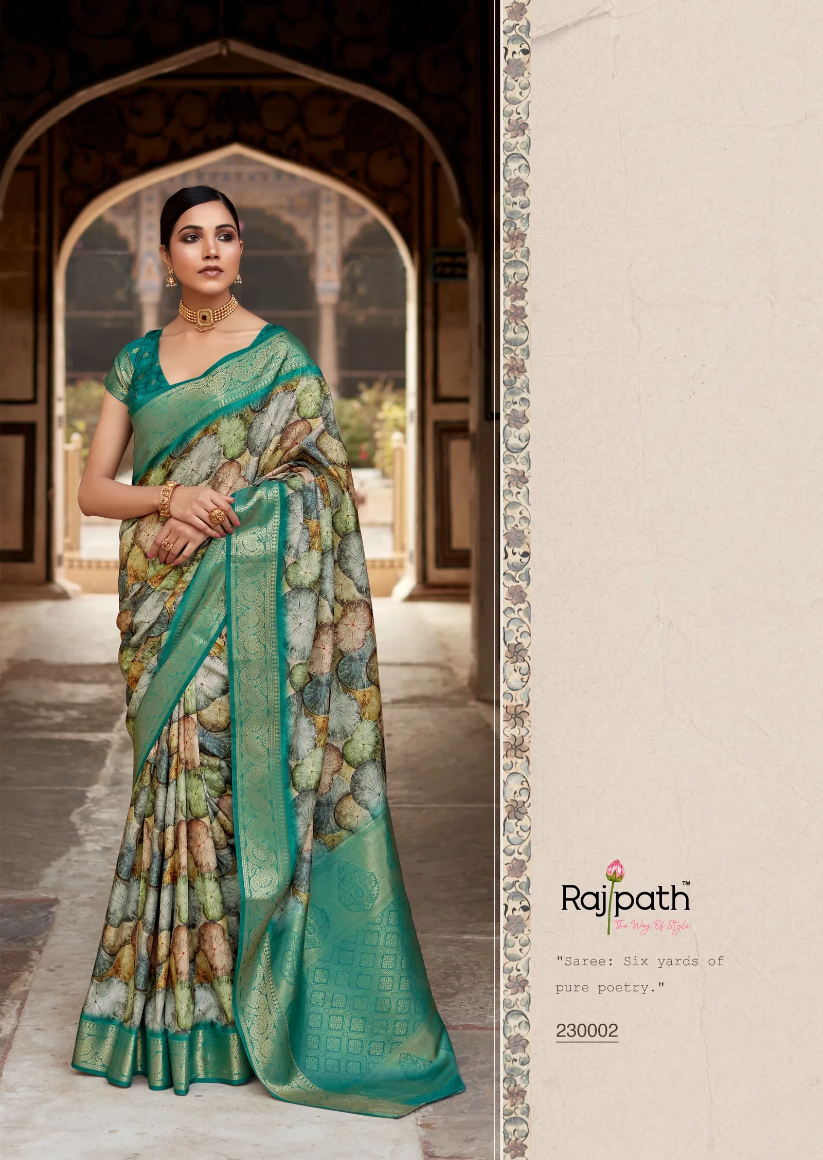 Rashmika Silk By Rajpath Handloom Silk Printed Saree Exporters In India