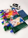 MG 288 Linen Digital Printed Wholesale Saree In India