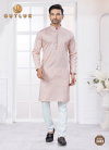 Light Pink Colour Outluk Wedding Collection Vol 34 Silk Wholesale Mens Kurta Pajama Online Wholesale 3402
