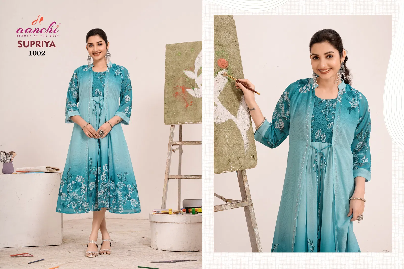 Supriya By Aanchi Fancy Fabric Flair Wholesale Kurti Suppliers In Mumbai