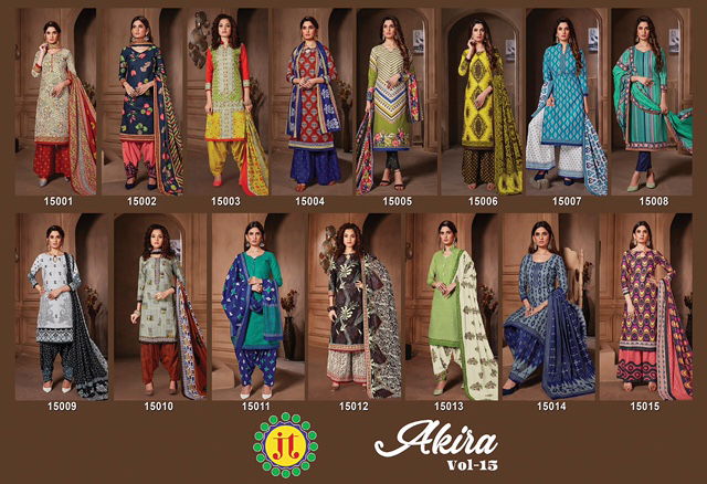 Jt Akira 15 Latest Collection Of Pure Cotton Printed Dress Material
