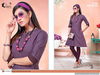 Kinti Blue Berry Latest Designer Handloom Short Kurti With Side Pocket Collection
