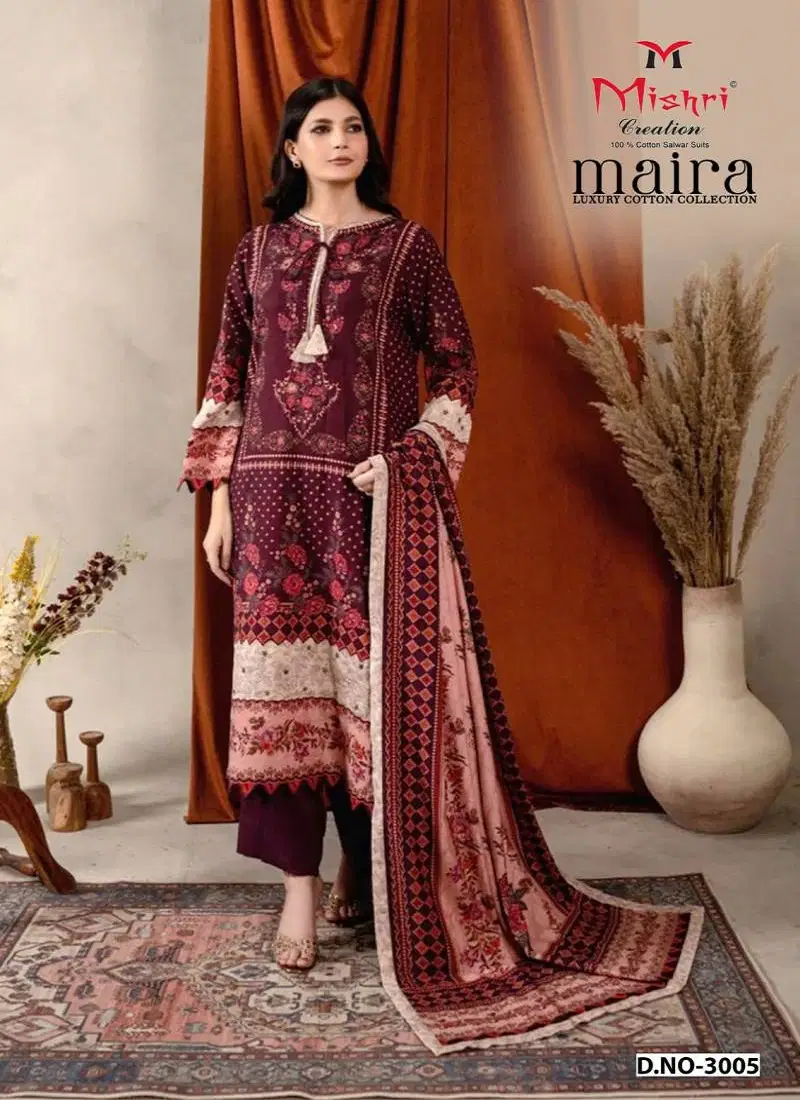 Maira 3 By Mishri Cotton Printed Karachi Dress Material Suppliers In India