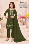 Harshini 1 By Sangeet Vichitra Silk Online Kids Girls Wear Readymade Suits Wholesale