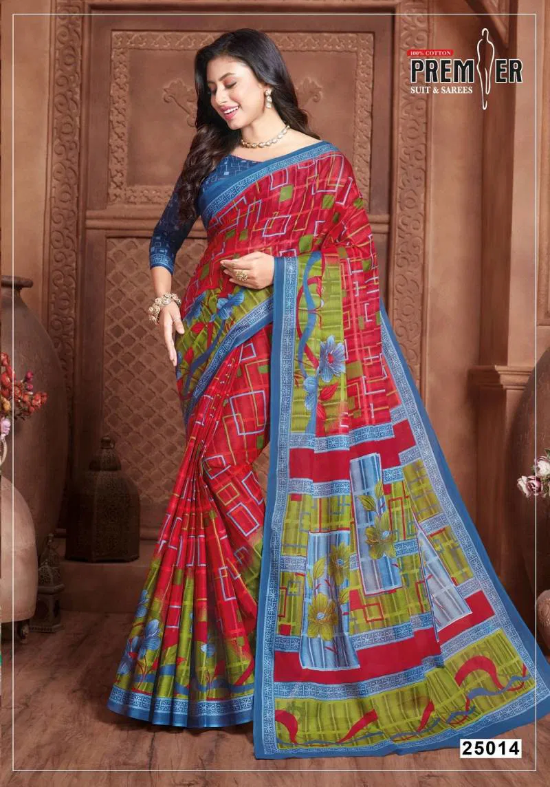 Premier Suncity Vol 25 Printed Cotton Fancy Saree Wholesale Clothing Distributors In India