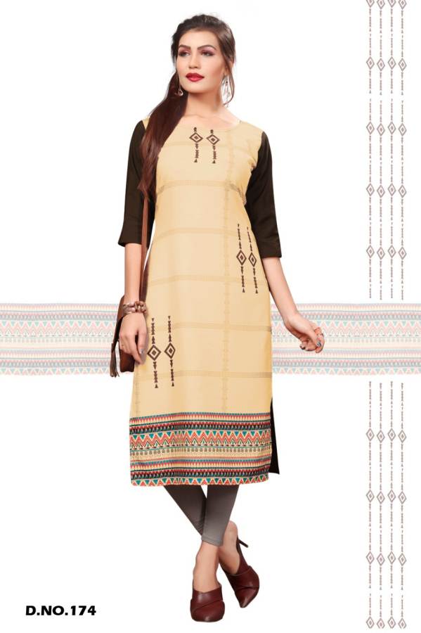 Latest Designer Digital Printed Crape Kurti Collection