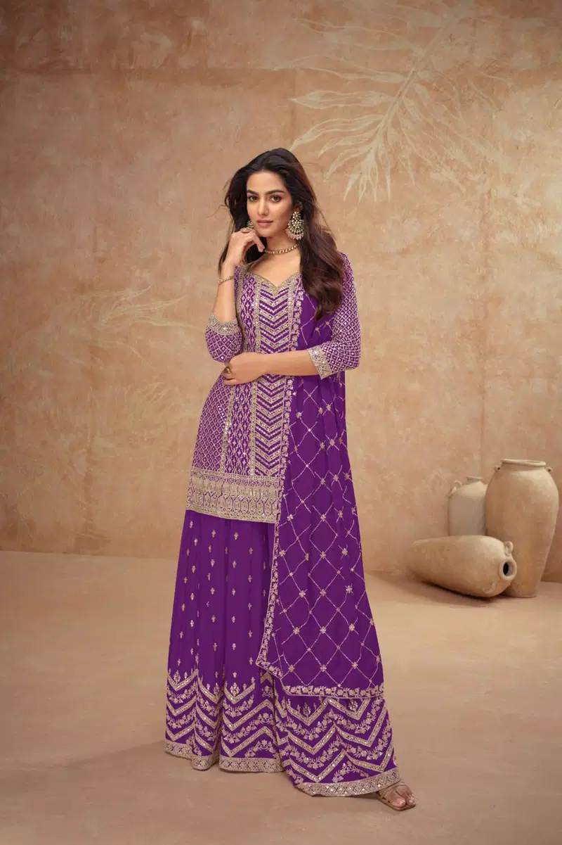 Palak Vol 3 By Gulkayra Real Chinon Readymade Suits Wholesale Price