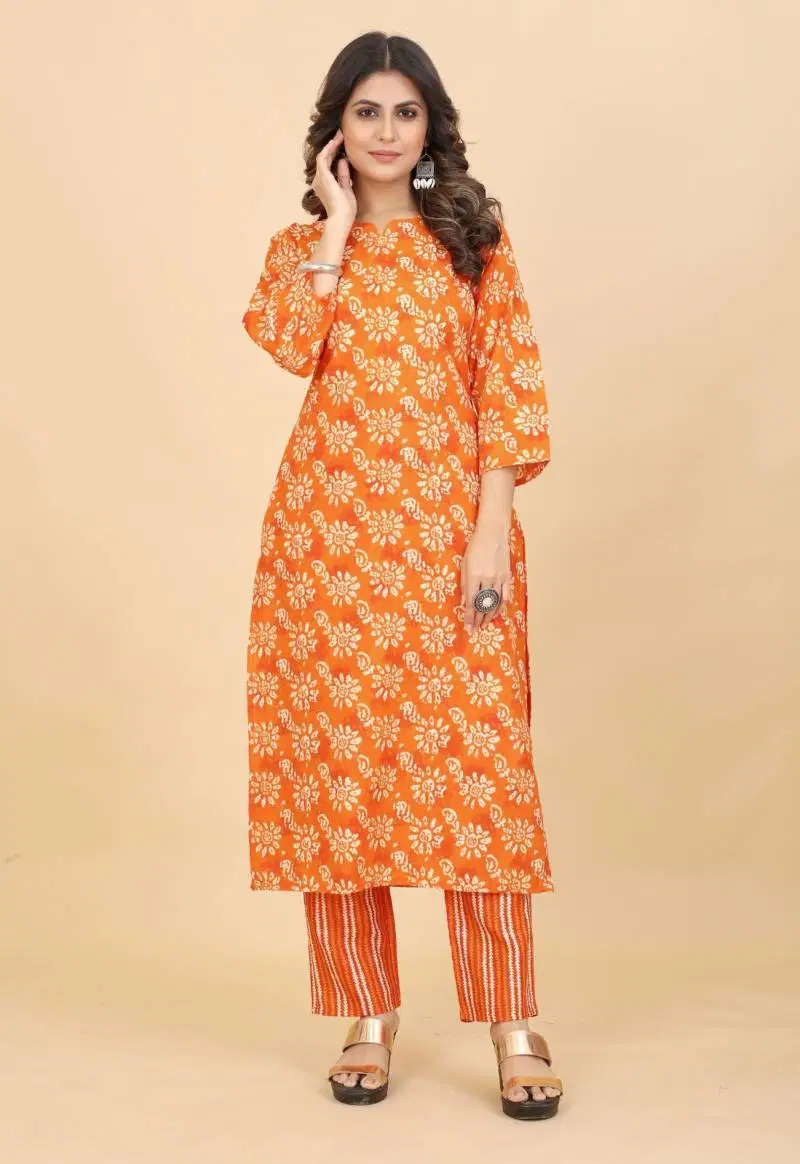 Tanyaa P 131 Cotton Casual Wear Kurti With Bottom Best Wholesale Shop In Surat