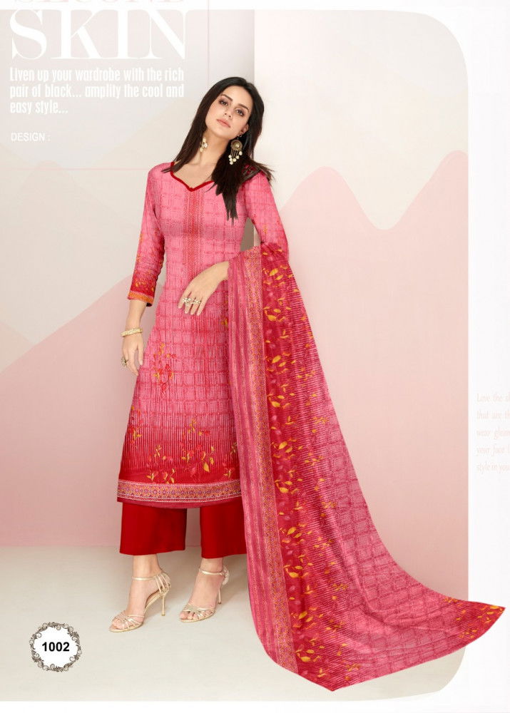 Mitra 1 Fancy Casual Daily Wear Designer Cotton Dress Material Collection
