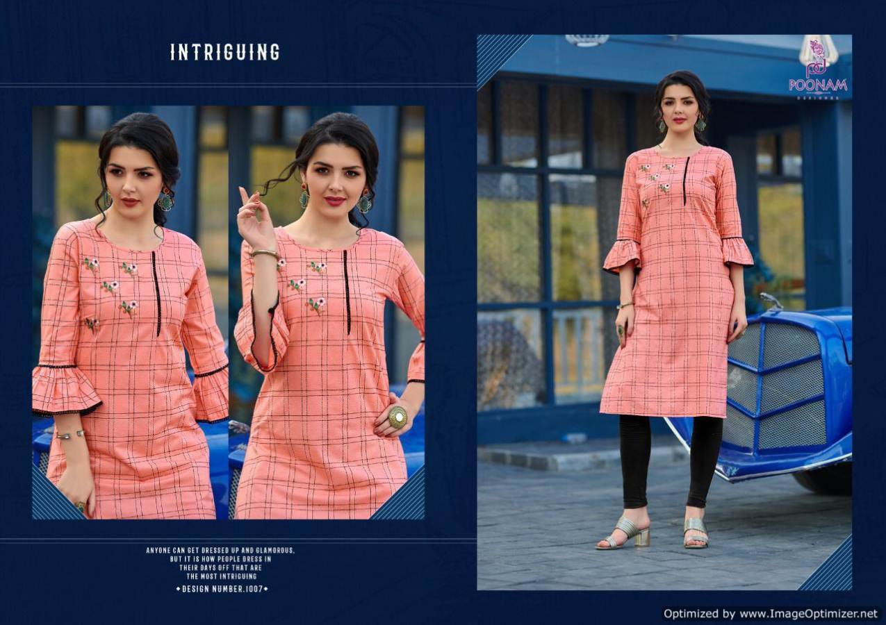 Latest Collection Of Designer Kurtis With Embroidery Work 