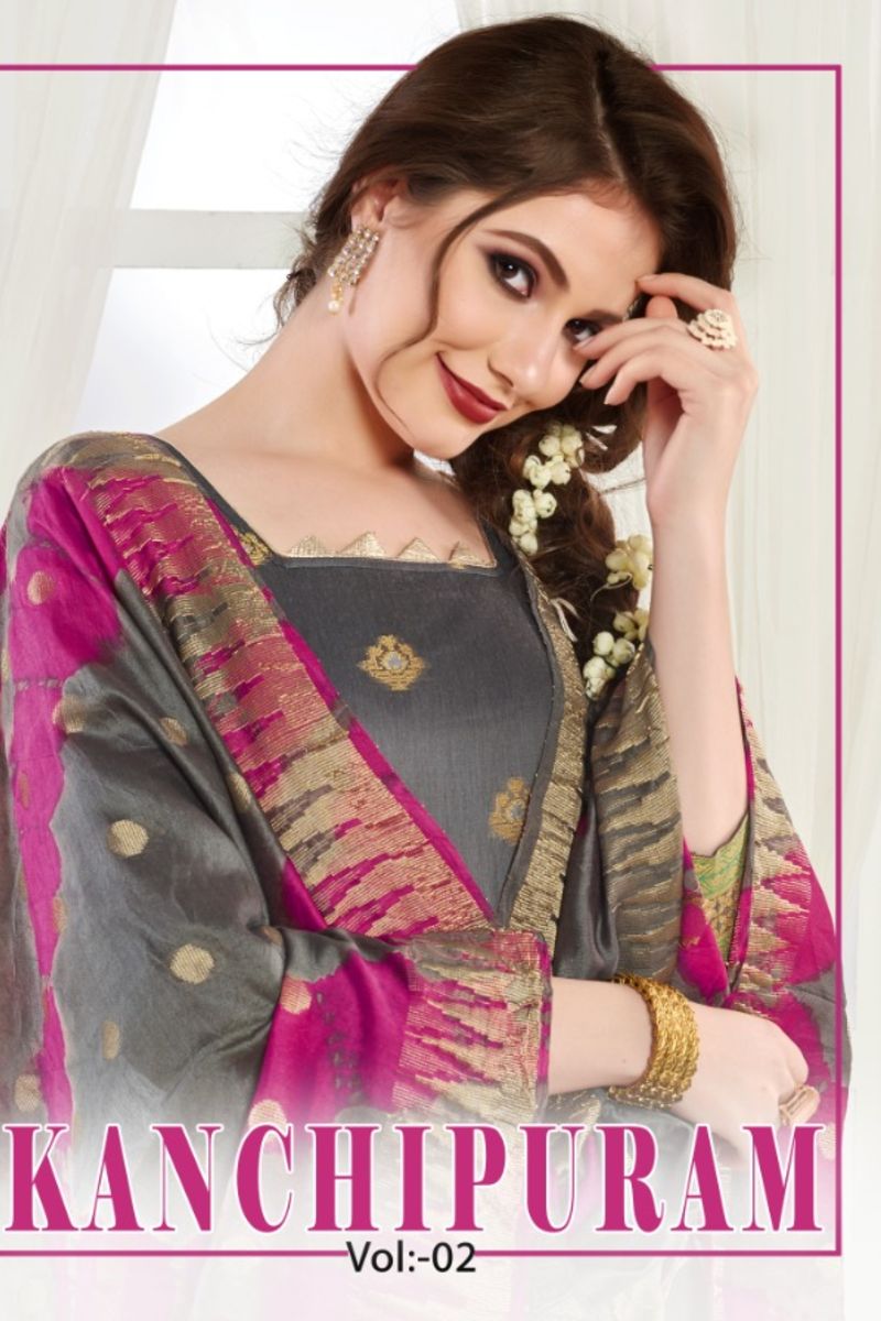 Rahul Nx Kanchipuram Vol 2 Special Banarsi Salwar And Dupatta Chudidar Dress Material 