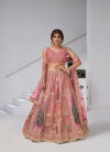 Pink Colour Banarsi Silk Lahenga With Blouse And Dupatta Best Wholesale Shop In Surat Kf 2150