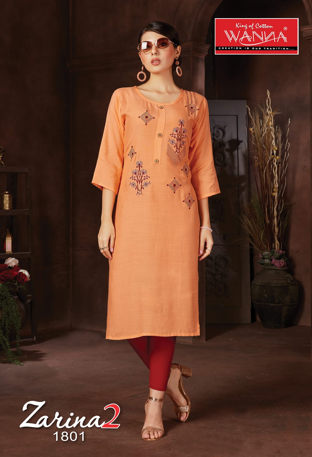 Wanna Zarina 2 Fancy Ethnic Wear Embroidery Latest Kurtis Collection
