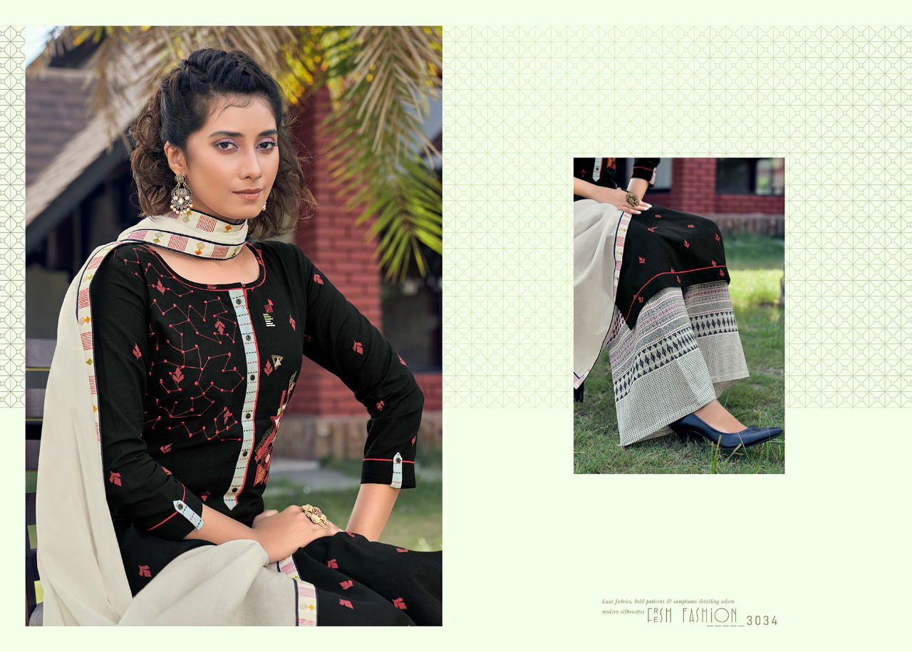 Rangoon High Up Wear Embroidery Fancy Work Festive Wear Pure Cotton Ready Made Dress Collection
