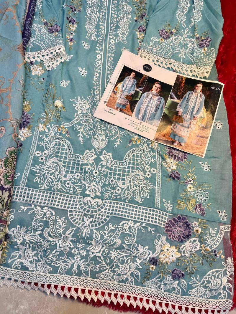Mehboob Tex 1577 B And C Chiffon Dupatta Pakistani Salwar Suits Bulk Orders In India