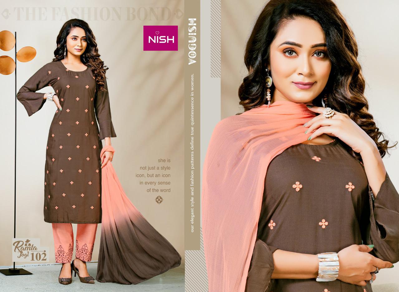Nish Ramta Joghi Ethnic Wear Rayon Printed Ready Made Collection
