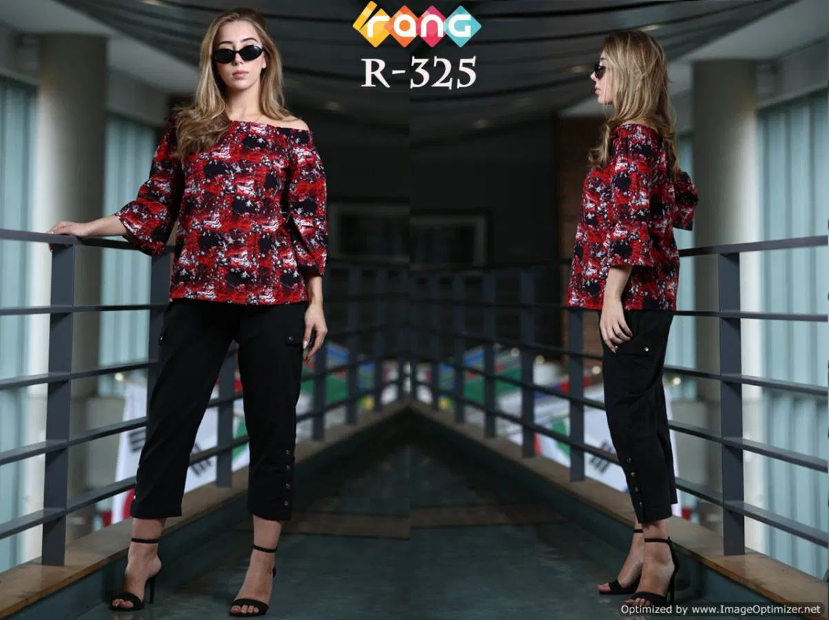 Rang Vol 37 Latest Fancy Designer Party Wear Up Shoulder Trendy Look Western Top With Bottom
