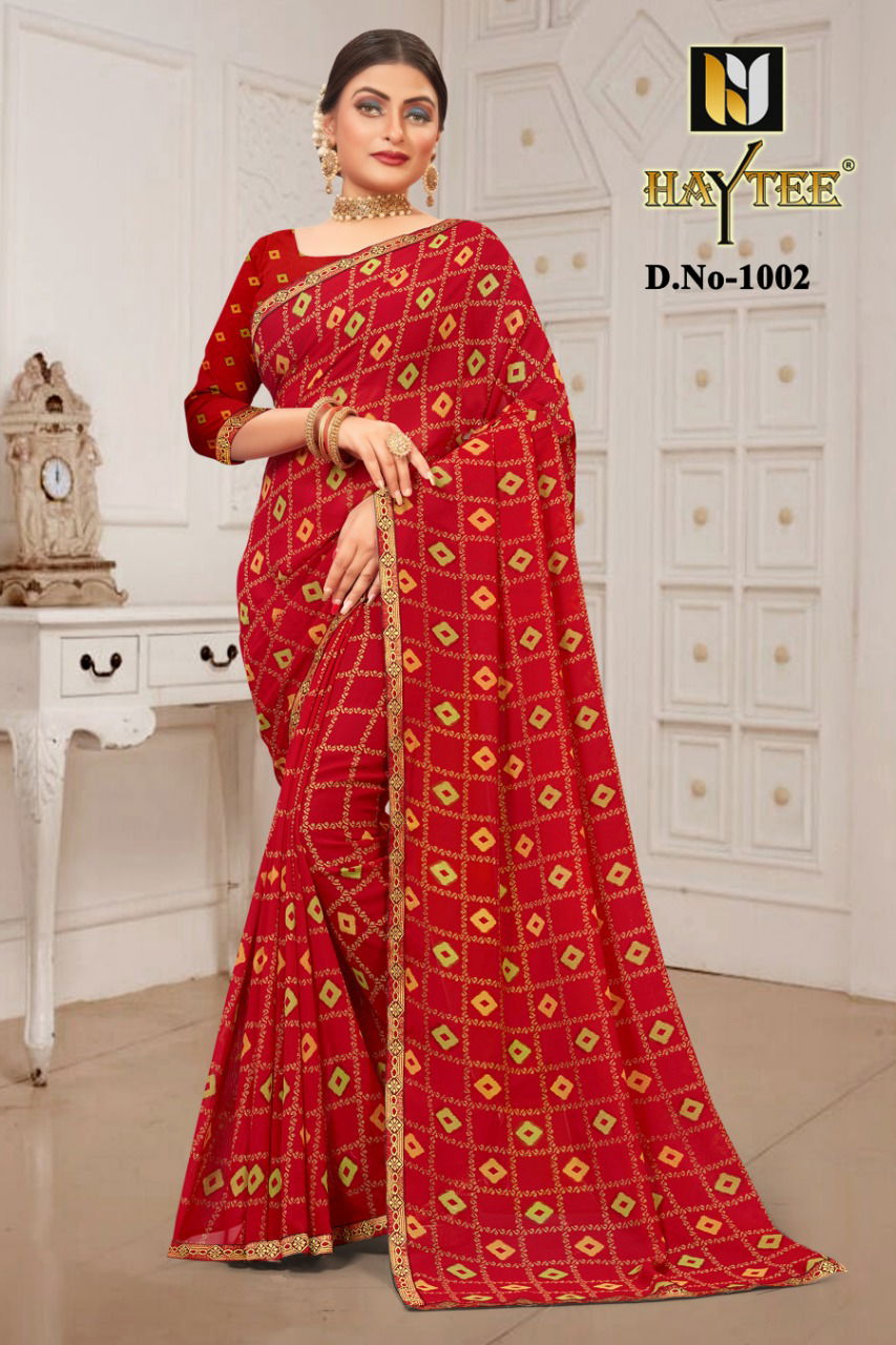 Haytee Gmail 85 Latest Collection Of Dani Printed Daily Wear Saree 