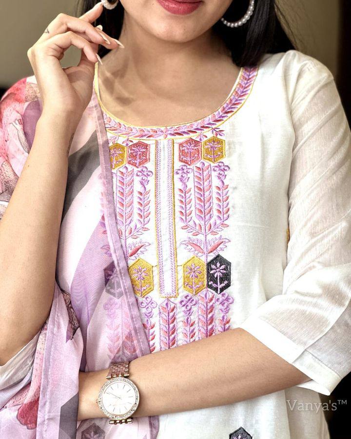 Vishwa 01 Viscose Chanderi Kurti Bottom With Dupatta  Wholesale In India