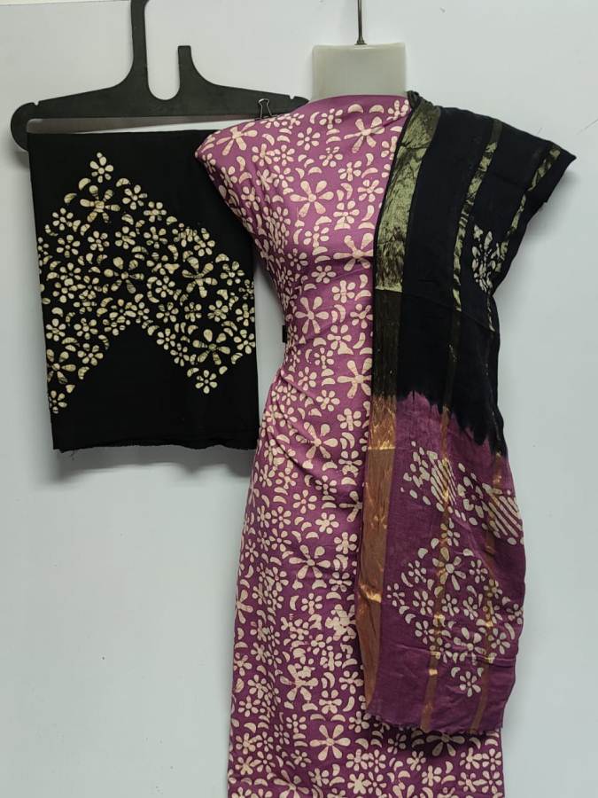 Latest Pure Cotton Bandhani Print Dress Material Collection 
