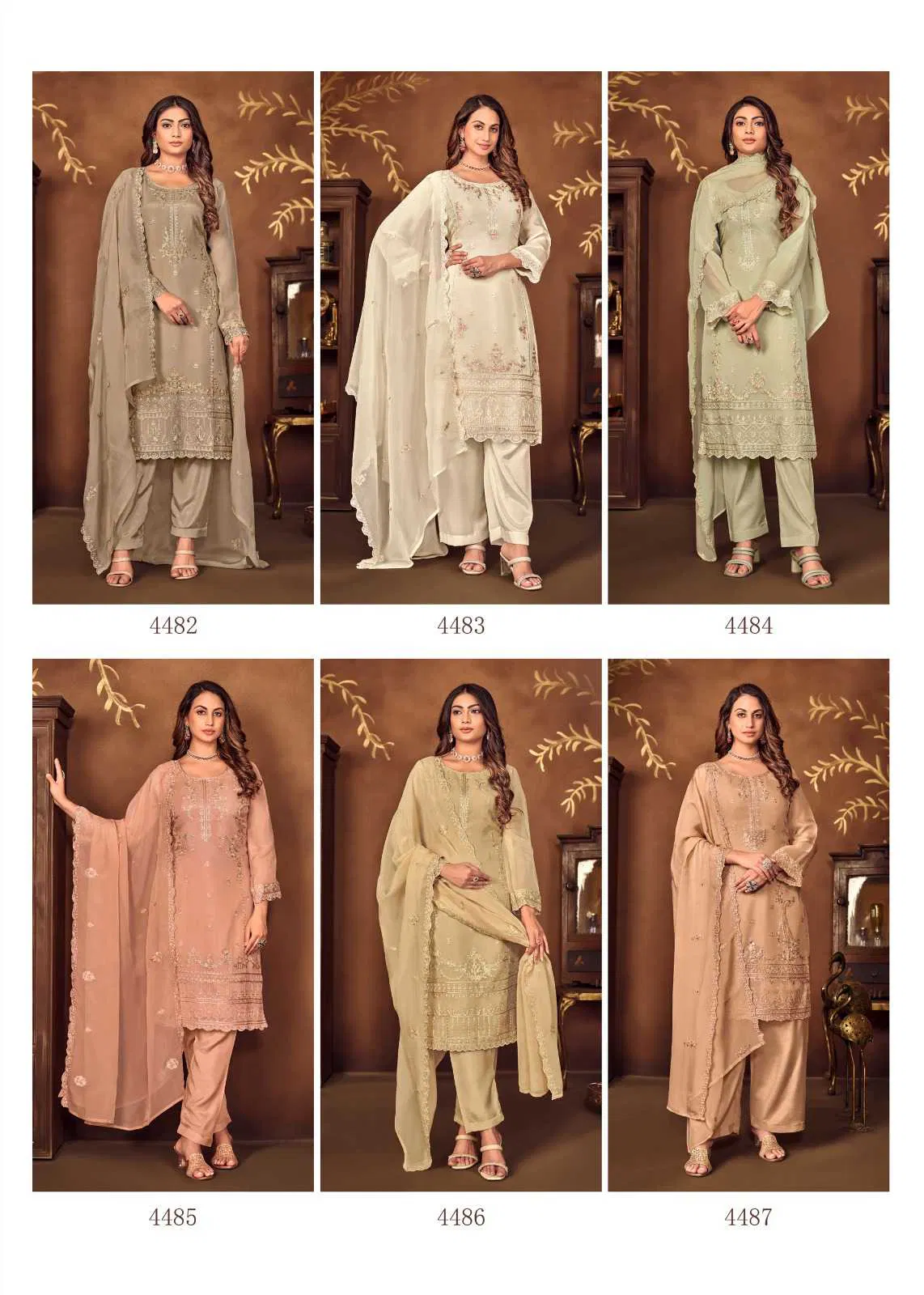 Jaan E Jahan By Bela Fancy Organza Dress Material Wholesale In India