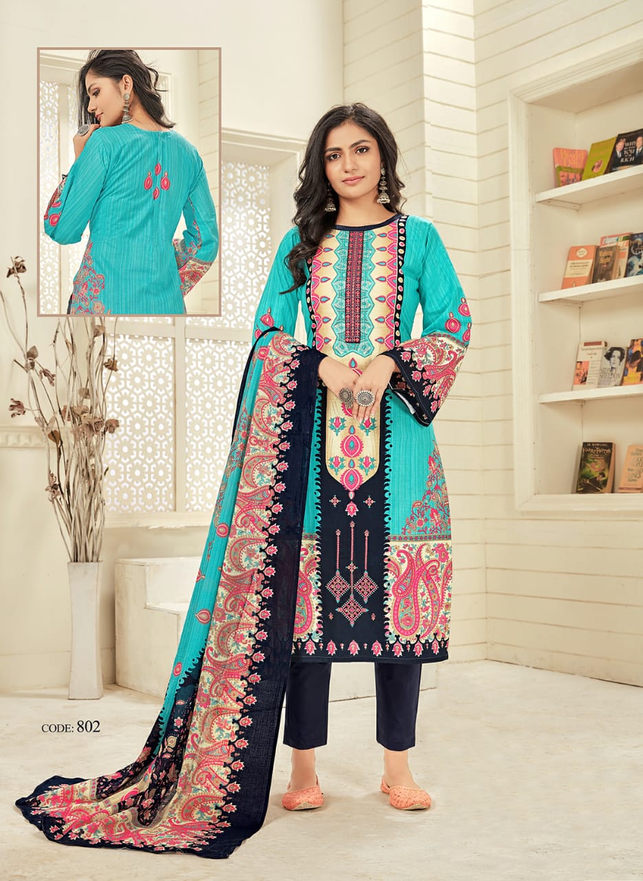 Vastu Samrina Lawn Latest Casual Wear Printed Cotton Dress Material Collection