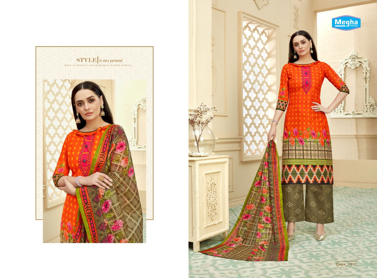 Megha Mirza Sahiba 2 Latest fancy Regular Casual Wear Pure Printed Cotton Collection
