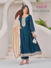 Plus Cocktail By Aanchi Vichitra Silk Kurti With Bottom Dupatta Exporters In India