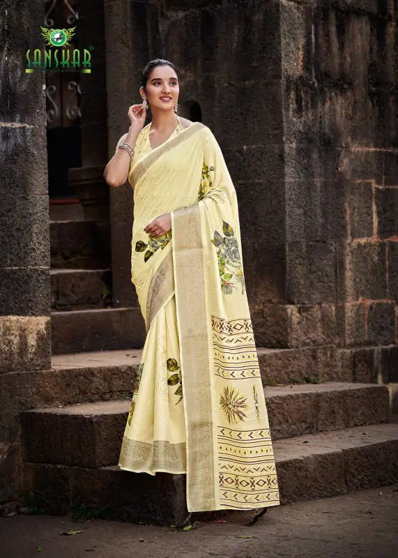 Bunai Ki Kahani By Sanskar Dola Online Casual Wear Saree Wholesale 
