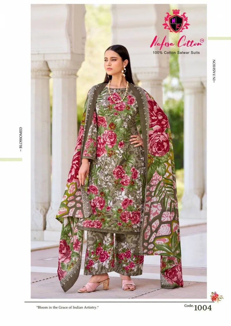 Hoor By Nafisa Soft Cotton Digital Printed Dress Material Exporters In India