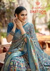 Dastoor Vol 6 By Kashvi Viscose Bright Moss Foil Ladies Saree Wholesale Market In Surat
