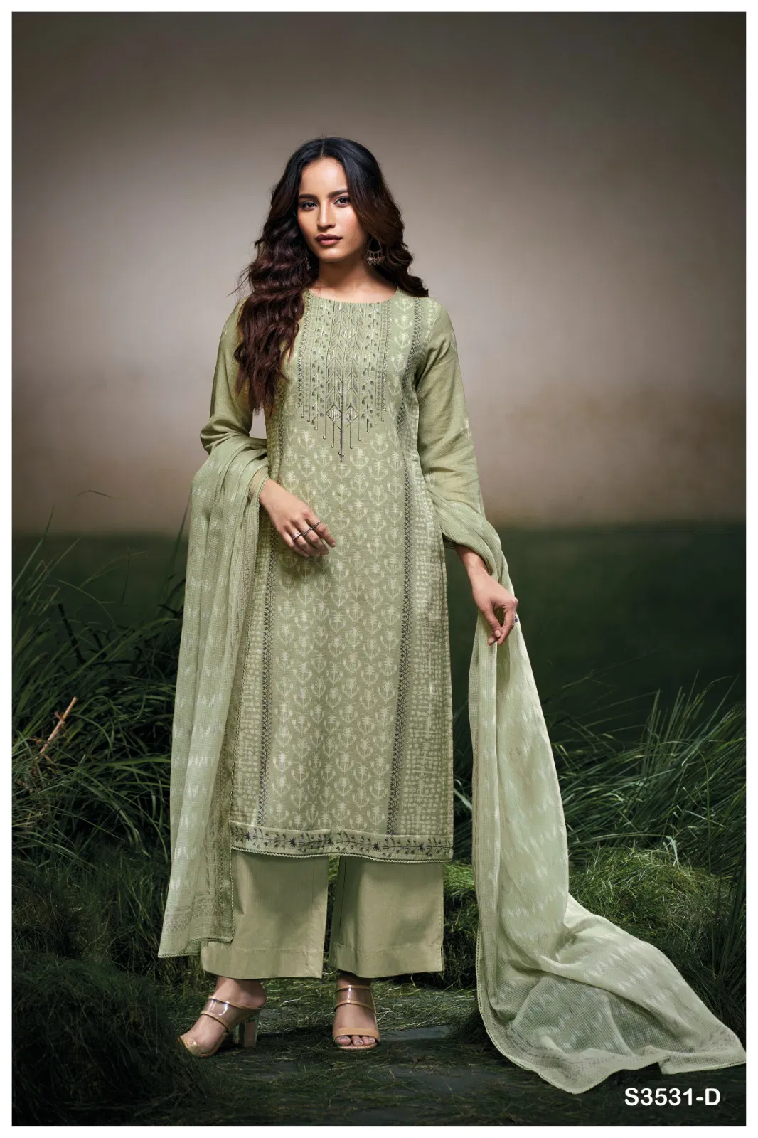 Hermona 3531 By Ganga Cotton Linen Printed Online Salwar Suit Wholesale