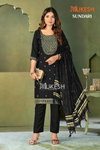 Sundari By Mukesh Malai Crepe Kurti With Bottom Dupatta Exporters In India