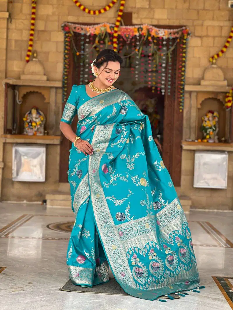 Nx Banarasi 2 Festive Wear Banarasi Silk Saree Wholesale Suppliers In Mumbai