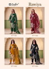 Rawiya by Zulfat Jam Cotton Satin Printed Dress Material Exporters In India