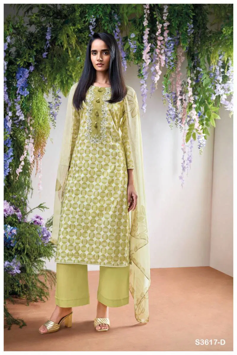 Evaraah By Ganga Cotton Printed Embroidered Salwar Kameez Best Wholesale Shop In Surat