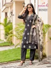 Honey By Aanchi Roman Silk Kurti With Bottom Dupatta Wholesale Market In Surat