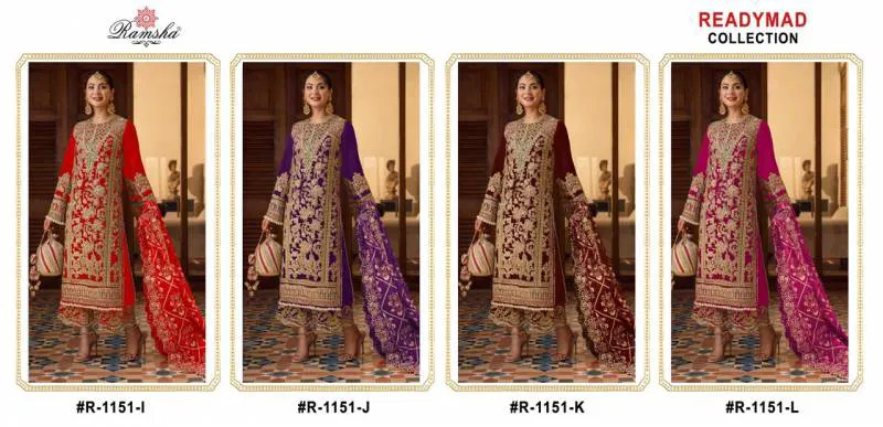 Ramsha R 1151 I To L Georgette Ready Made Suits Wholesale Suppliers In Mumbai
