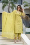 Naisha K 154 Cotton Dobby Kurti Bottom With Dupatta Exporters In India